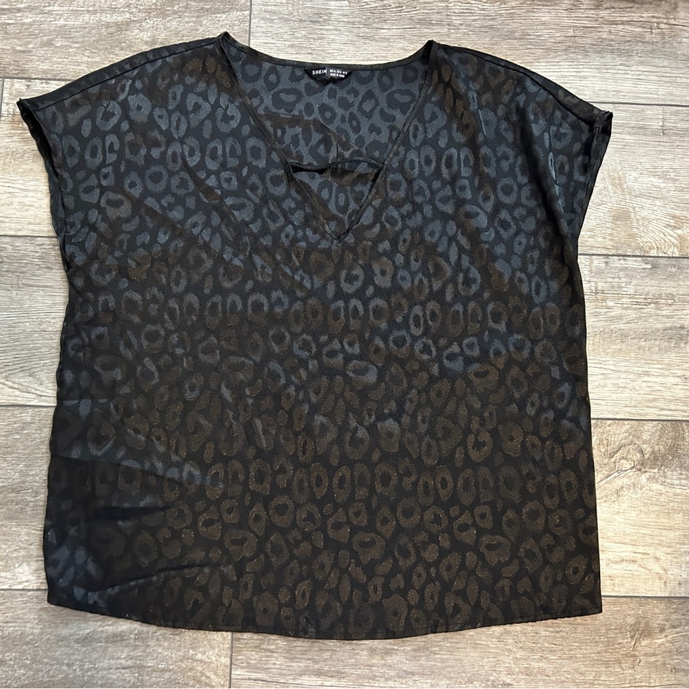 Women’s Size XL Black SHEIN Blouse